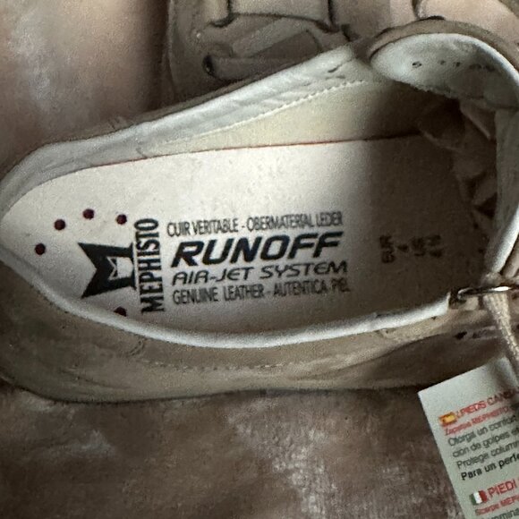 Mephisto Runoff Air-Jet Leather Comfort Walking Soft Sneakers Women's 6.5 EU 4 - Picture 6 of 16